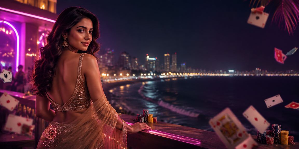 Casino chips and cards used in Indian live casino games