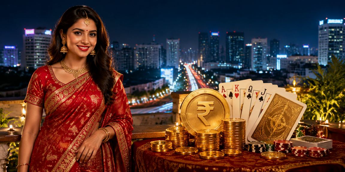 Players at Teen Patti card table enjoying game on mobile devices